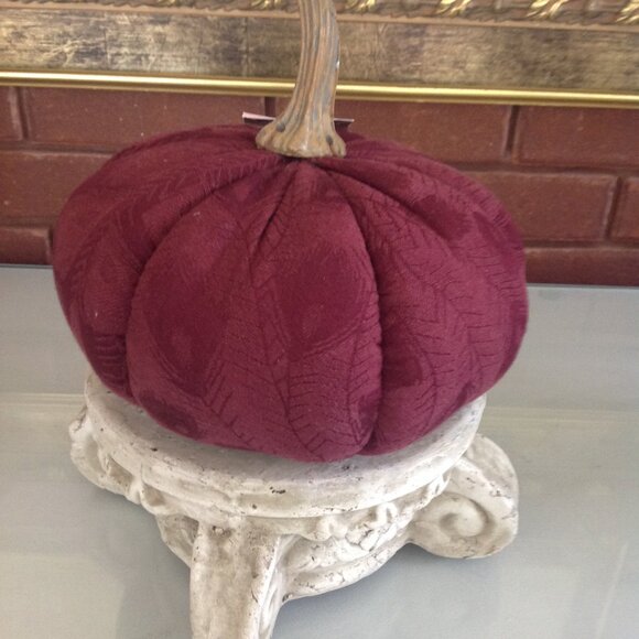 Purple Velvet 8"D Pumpkin - Picture 2 of 4